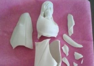 聖母マリアさま 陶器人形 復元修理 補修屋ブログ